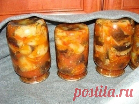 Баклажановый салат овощное безумие