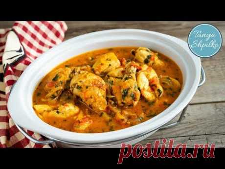 Чахохбили из Курицы | Грузинская Кухня | Chicken Chahohbili – Georgian Ragout | Tanya Shpilko