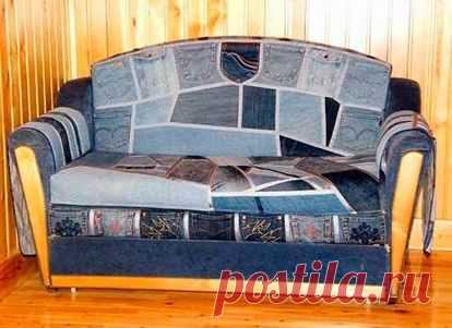 Интересные поделки из джинса
