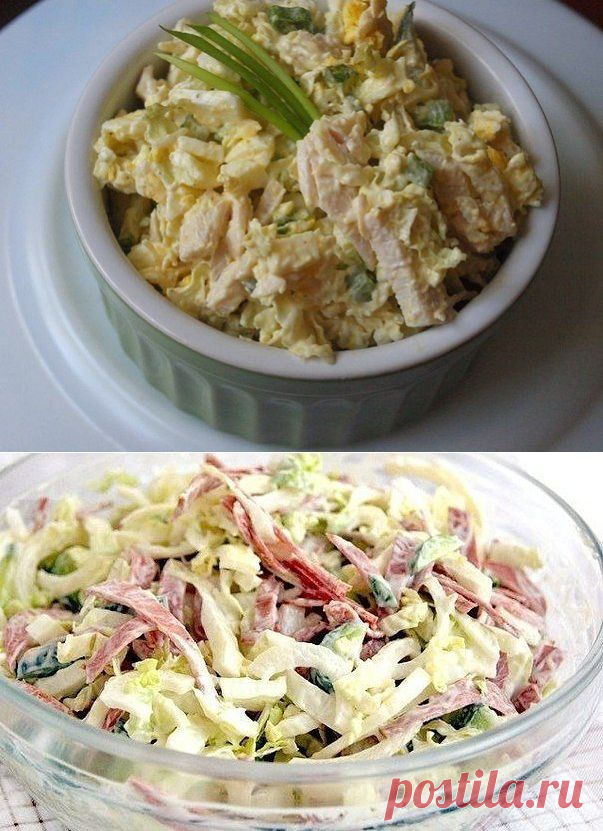 6 вкуснейших салатов с ПЕКИНСКОЙ КАПУСТОЙ!