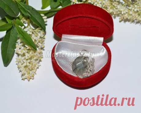 Wire Wrap. Регулируемое кольцо из проволоки с лабрадором. Мастер-класс с пошаговыми фото