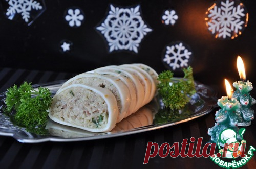 Кальмар фаршированный 