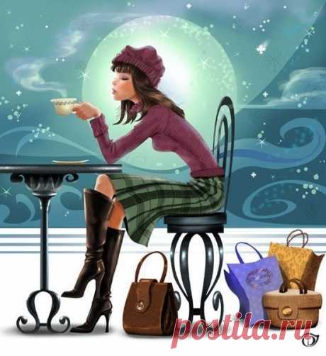 Иногда нужно взять и просто...
Выпить кофе... послав всё к чёрту; 
Аннулировать все вопросы:
Всё - тайм-аут... на кофе с тортом!

Выпей кофе и успокойся... 
Брось чинить, что сто раз ломалось:
Просто выбрось - совсем... не бойся, -
Купишь новое, как мечталось!

Что не строится - хватит строить, 
Что не клеится  -  хватит клеить... 
Как бы ни было, будь собою, 
Разве можно в себя не верить?!

Пей спокойно сейчас свой кофе, 
Наслаждайся... жизнь так прекрасна!
Ощути аромат н...