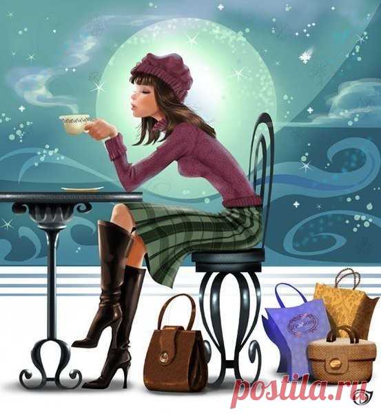 Иногда нужно взять и просто...
Выпить кофе... послав всё к чёрту; 
Аннулировать все вопросы:
Всё - тайм-аут... на кофе с тортом!

Выпей кофе и успокойся... 
Брось чинить, что сто раз ломалось:
Просто выбрось - совсем... не бойся, -
Купишь новое, как мечталось!

Что не строится - хватит строить, 
Что не клеится  -  хватит клеить... 
Как бы ни было, будь собою, 
Разве можно в себя не верить?!

Пей спокойно сейчас свой кофе, 
Наслаждайся... жизнь так прекрасна!
Ощути аромат н...