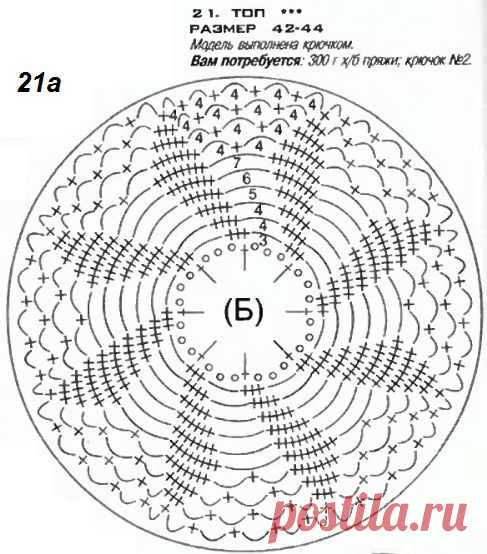 Вязанный крючком топ
