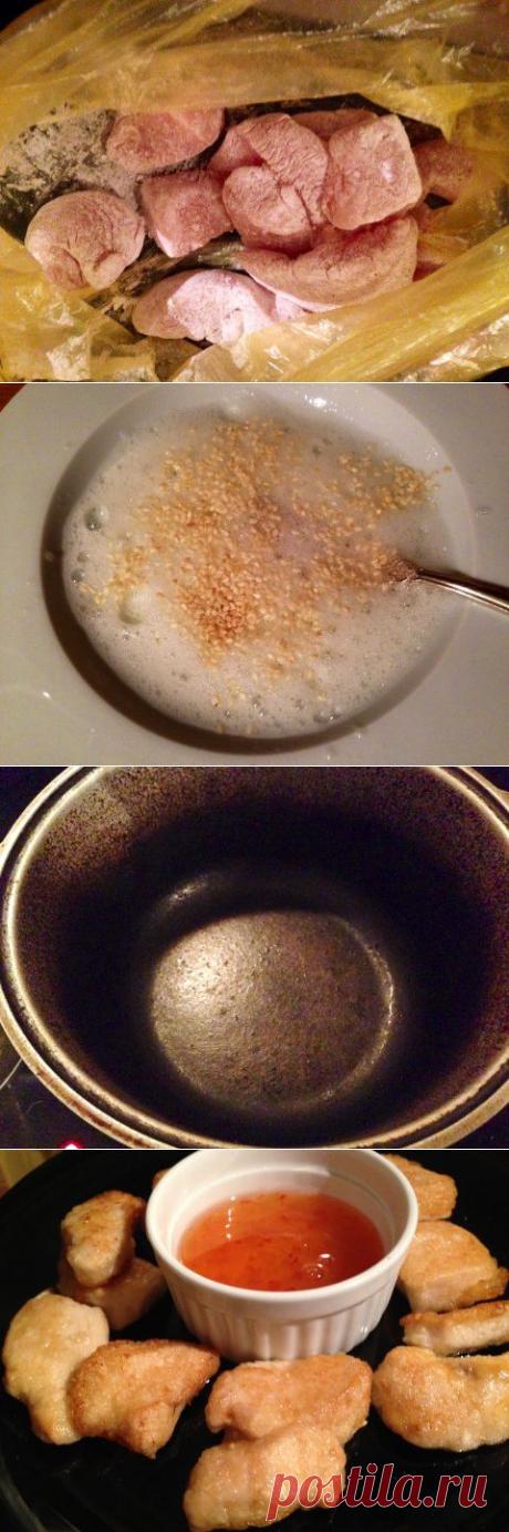 Куриные нагетсы с тайским соусом
