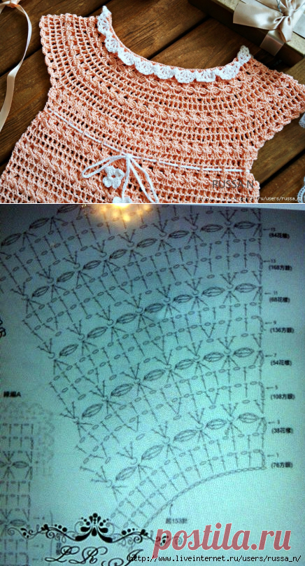 ТУНИКА ДЛЯ ДЕВОЧКИ КРЮЧКОМ