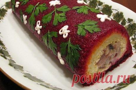 Рулет из филе сельди с овощами, рецепт — Вкусо.ру