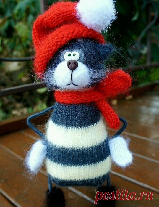 Забавные вязаные коты Оксаны Ипатовой — HandMade
