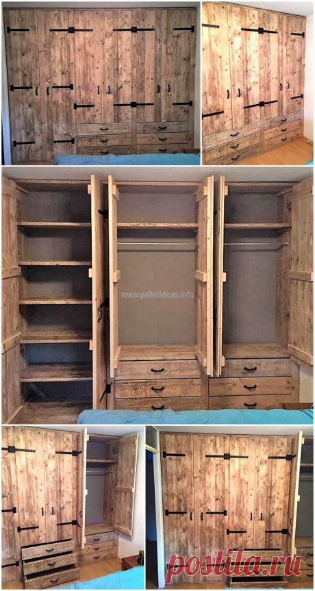 Adorable Closet Idea with Upcycled Pallets Wood | Pallet Ideas