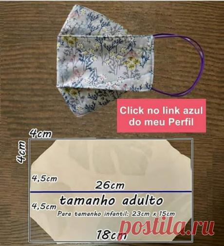 20 modelos diferentes de máscara protectora de tela con plantilla imprimible - Ver y hacer