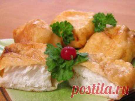 Палтус в кляре