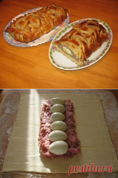 Как приготовить мясной рулет в тесте по-домашнему - рецепт, ингредиенты и фотографии
