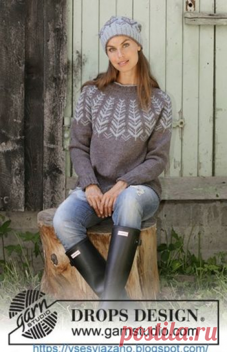 Красивый зимний cвитер и шапка Inner Circle от Drops