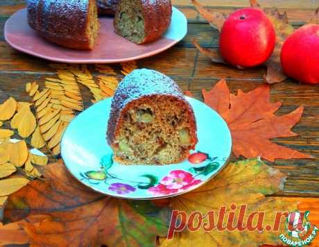 Банановый манник с яблоками