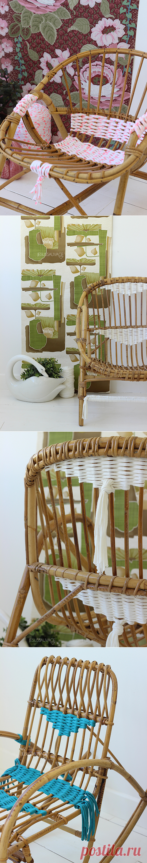 DIY Tissage! Oh my pretty chairs! - jesus-sauvage
