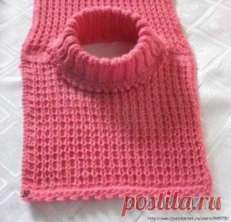 Манишка для девочки своими руками.
Пряжа " Merino Light "
Состав: 70% шерсть, 30% акрил : 100 г. Длина: 225 м. Спицы 2,5 -3мм
Вязала узором "Стежок"
Узор из категории узоров с вытянутыми (снятыми) петлями. Вязка 
односторонняя, плотная, используется при вязании шапочек, пальто, 
варежек. Количество петель кратно трем плюс 2 кромочные. Для образца 
набираем 29 п. и вяжем по схеме:
Описание работы:
1-й ряд: 1 п.снять,нить за работой, 2 лиц.п., повт. до конца ряда;
2-й ряд: 2 изн.п., 1 п. снят