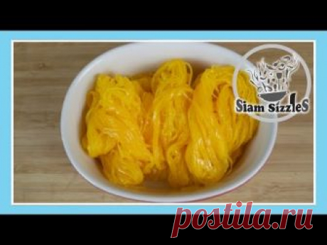 Golden Egg Yolk Threads Recipe (Foi Thong)