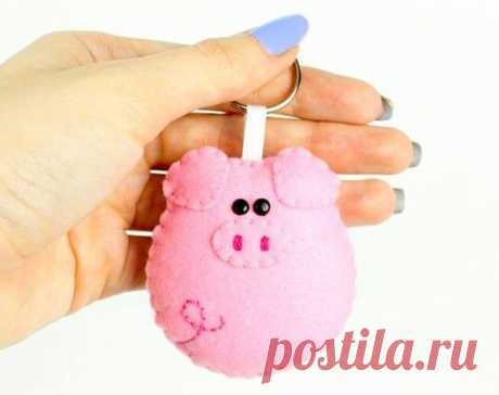 Свинья из фетра своими руками - большие выкройки 2019