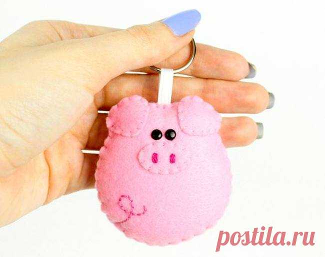 Свинья из фетра своими руками - большие выкройки 2019