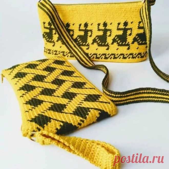 Схема жаккарда крючком для сумки
