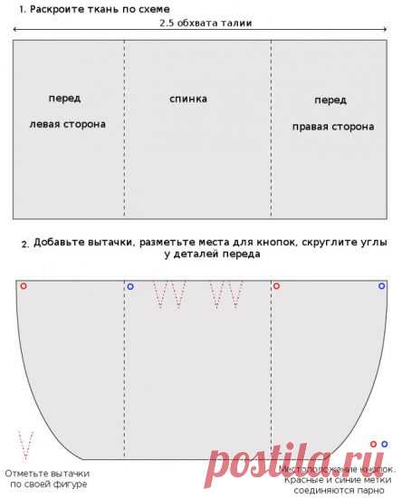 Как сшить юбку без швейной машинки: МК