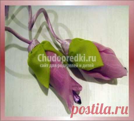 Цветы из ткани своими руками