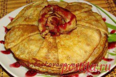 Тонкие и вкусные блины на кипятке