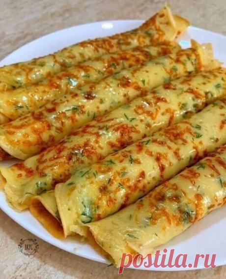 Сырные блинчики

Ингредиенты:
- 1,5ст молока
- 2шт яиц
- 1ст муки
- 150гр сыра
- 0,5ч.л. соли
- 1ч.л. сахара
- 1ч.л. разрыхлителя
- укроп
- растительное масло

Как готовить:
Смешать теплое молоко с сахаром, солью и яйцами.
Добавить просеянную муку с разрыхлителем.
Сыр натереть на мелкой терке, добавить в жидкую массу.
Затем добавить мелко порубленную зелень и растительное масло.
Хорошо размешать венчиком.
Выпекать на раскаленной сковороде с двух сторон.
Готовый блинчик сма...