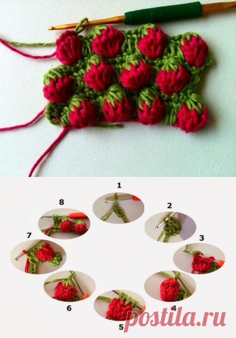 Подборка простых узоров крючком