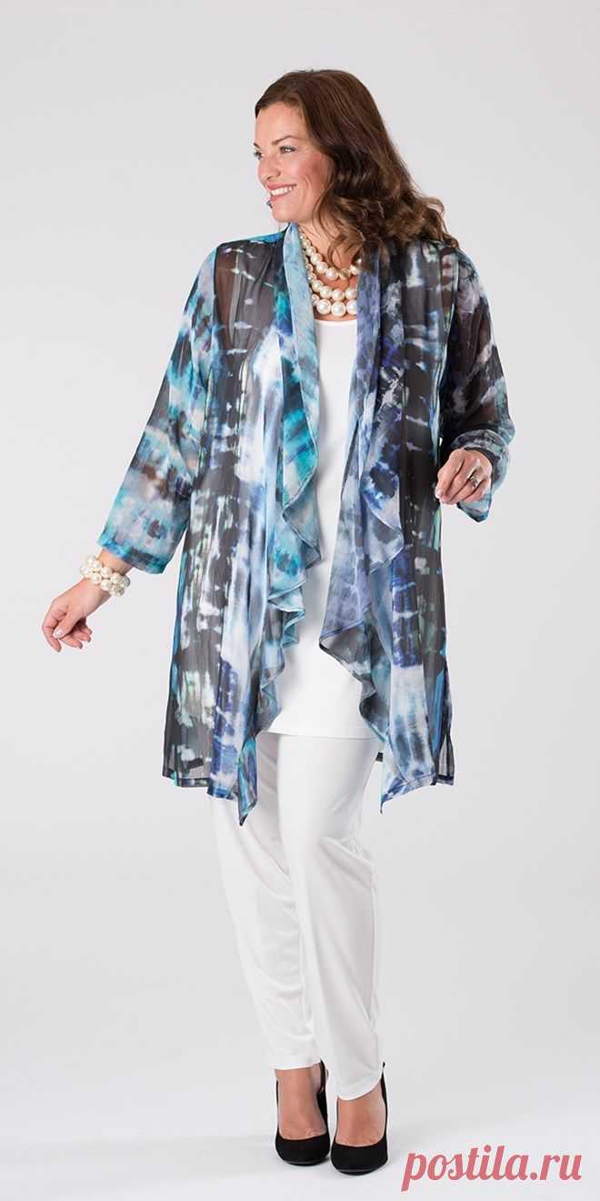 Kasbah grey/violet voile waterfall jacket