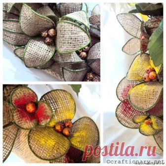Гибкие цветы из мешковины для декора — Сделай сам, идеи для творчества - DIY Ideas