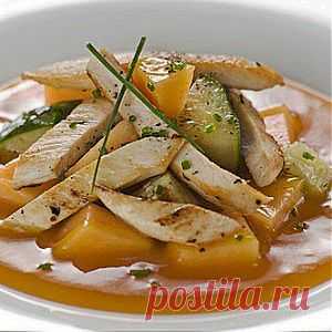 Салат из копченой курицы с грушей рецепт – салаты