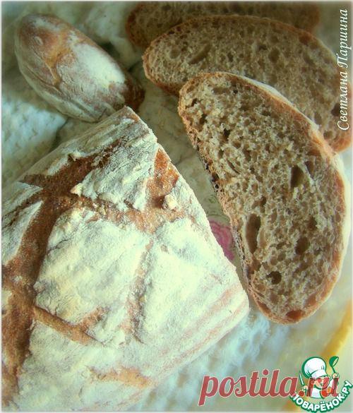 Хлеб с цельнозерновой мукой на закваске - кулинарный рецепт