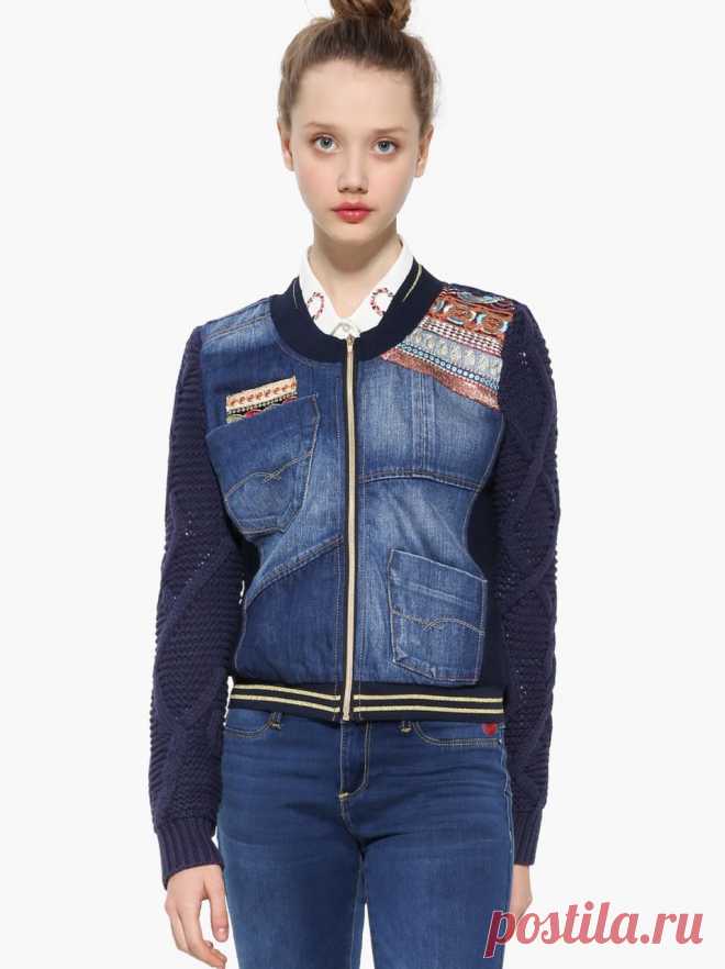 DESIGUAL Denim Jacket EXOTIC LAUDIO 17WWED06 | Canada US | Buy Online