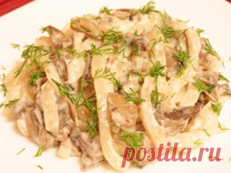 Салат из кальмаров
