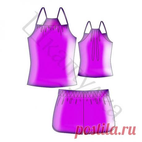 (+1) Романтичная пижама на лето (шитье, выкройки)