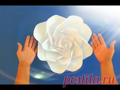 Большие цветы из бумаги. DIY Giant Paper Flower