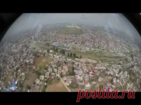 Взгляд из кабины штурмана Ил-76