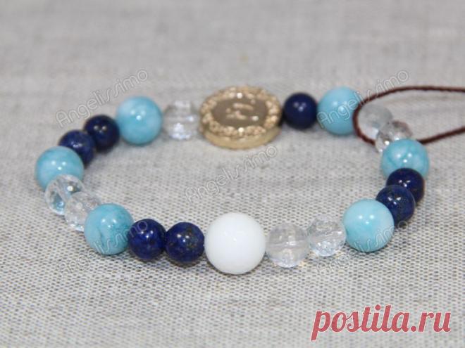 Браслет из лазурита и хрусталя от BRimar