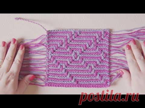 HAVANA CAL - Double Border & Tails in Mosaic Crochet
