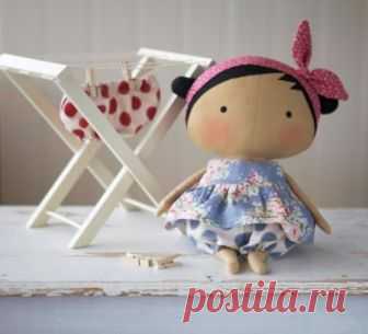 Шьем хорошенькую куколку — Сделай сам, идеи для творчества - DIY Ideas