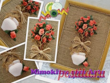 Мешковина, джут и цветочный горшок. Идеи декоративных панно