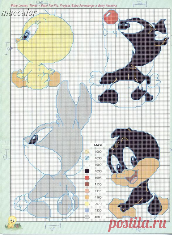 Вышивка. Looney Tunes - Клуб рукоделия - Страна Мам
