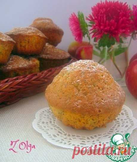 Яблочные кексы с маком - кулинарный рецепт