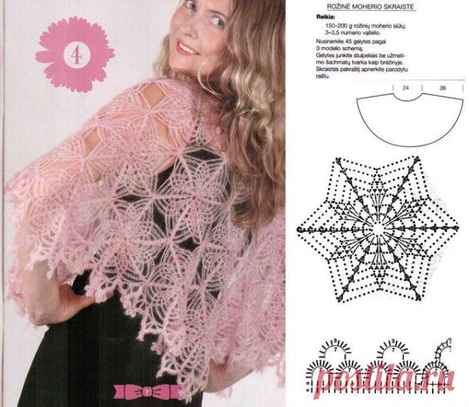 Вязать крючком накидку | Все о прическах