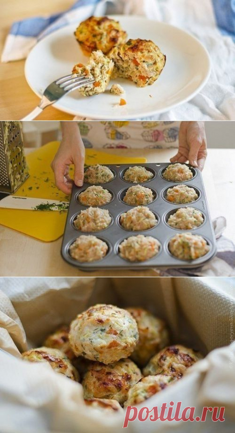 Как приготовить овощные маффины с курицей - рецепт, ингридиенты и фотографии