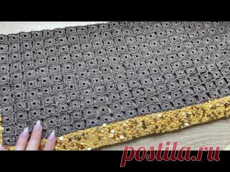 Квадратные мотивы без отрыва нити #мастеркласс