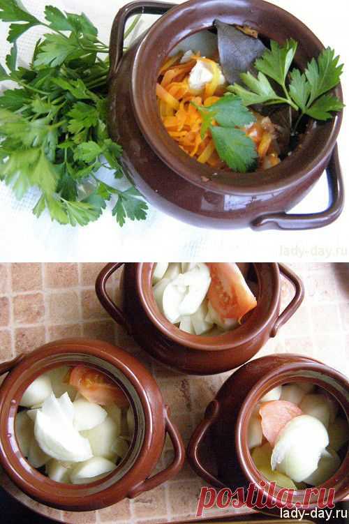 Картошка с мясом в горшочке | Простые рецепты с фото