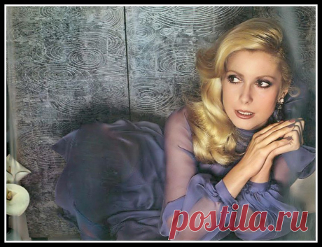 Catherine Deneuve in Yves Saint Laurent, photo by Guy Bour… | Flickr